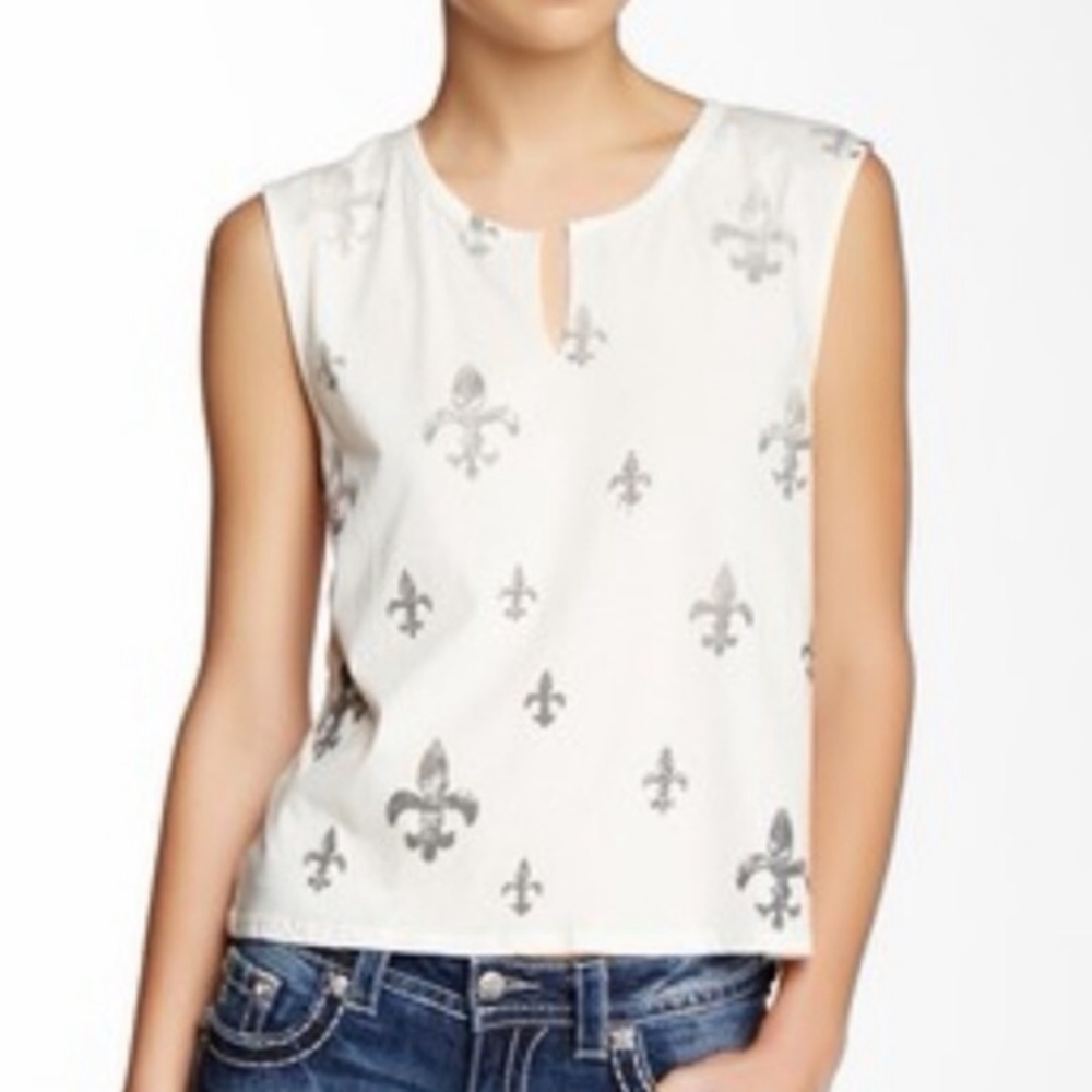 ❣️Miss Me Fleur-De-Lis Print Tee❣️